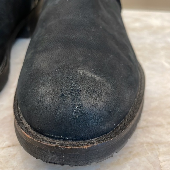 Steve Madden Graahan Suede Black Ankle Booties Size 6.5 - Picture 10 of 12